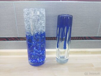 hutné sklo, váza, ryba, misa - 10