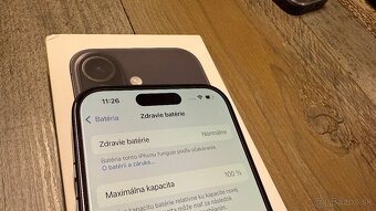 Vymenim iPhone 16 256gb - Alza - 100% bateria - 16 cyklov - 10
