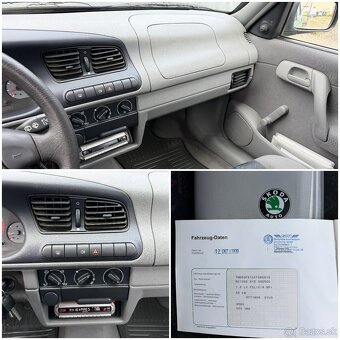 Skoda Felicia 1,6 55kw 10/1999 2x airbag,servo,centrál - 10