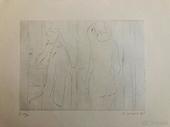 E. Nevan - Odpočívající tanečnice (12 grafík), 1946 - 10