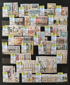 Poštové znánky Československo - série čisté / 1 - 10