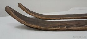 Staré drevené lyže, dĺžka 2 m, pôvodný stav, 1 pár - 10