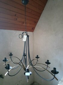 Nové malované, sklenene lustre - 10