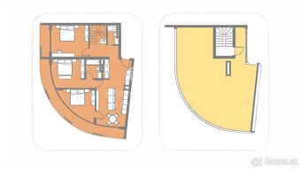 4 izbový luxusný apartmán s rozlohou 121,9 m² a strešnou te - 10