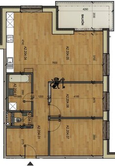 Predaj 3-izb.bytu s balkónom 9m2, Nová Tehelňa, Senec (A2204 - 10