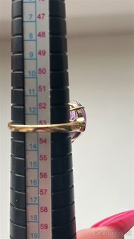 Zlatý prsteň s Ametystom - 10