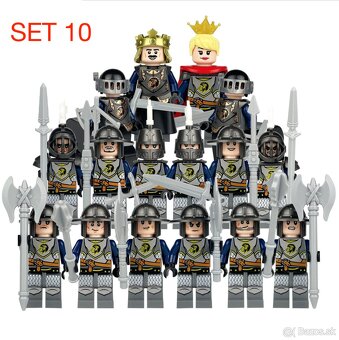 Figúrky Rytieri 5 (8ks) typ lego, nové, nehrané - 10