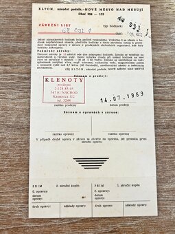 Československé mechanické vintage retro hodinky PRIM Dátum - 10