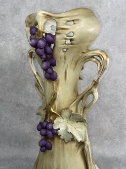Veľká secesná váza Royal Dux Eichler 48cm - 10