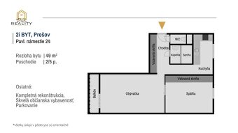 PRENÁJOM | Moderný, 2i byt s balkónom v CENTRE Prešova - 10