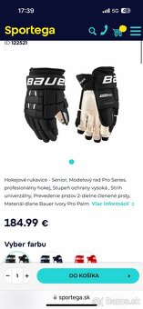 Predam Hokejove Rukavice Bauer Nexus 1N pro - 10