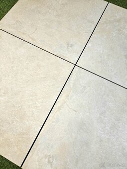 Talianska terasová dlažba 2cm aj na terče 60x60, béžovo-krem - 10