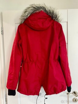 Červená zimná bunda dámska - 10