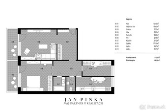88 m² na najvyššom poschodí s výhľadom na Draždiak - 10