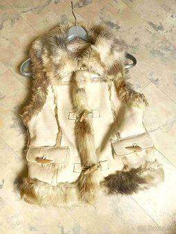 Kožušinová vesta S/M - 10