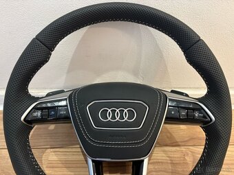 AUDI VOLANT kozeny zkoseny perforovana koža - 10