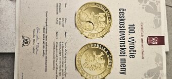 Zlate bankovy a minca - 10