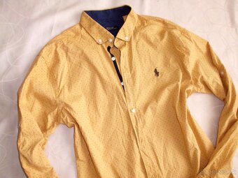 Ralph Lauren  pánska slim fit košeľa roll up rukáv M - 10