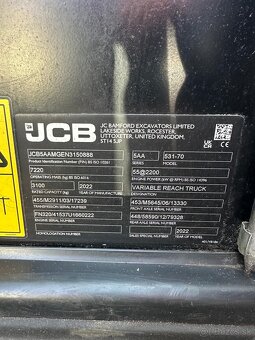 Teleskopický nakladač JCB 531-70 - 10