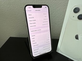 🍏iPhone 13 White 100% Zdravie Batérie TOP STAV - 10