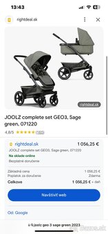 joolz geo 3 /2023 sage green súrodenecky kocik - 10