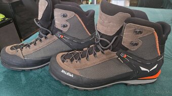 Salewa Ms Crow Gtx Wallnut Fluo Orange Turistická Obuv - 10