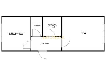 1 IZBOVÝ BYT - 38 m2 - KISDYHO - KOŠICE - SEVER - DOHODA  - 10