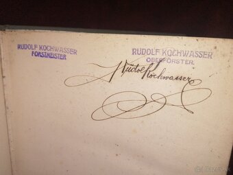 Poľovnícka kniha Venovanie autora Ornithologia 1879 - 10