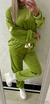 Damska talianska velurova suprava green - 10