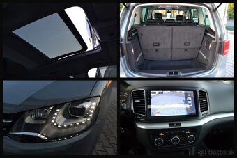 VW SHARAN 2.0 TDI, PANORÁMA, KOŽA, BIXENÓN, 7 MIESTNE, ŤAŽNÉ - 10
