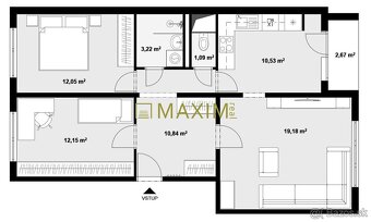 PREDAJ - veľmi pekný 3- izbový byt na ulici Jána Stanislava - 10
