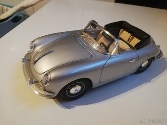 1:18 Porsche 356B Cabriolet 1961 -strieborna - 10