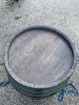 Predám veľký drevený dubový sud - 10