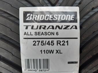275/45 R21 -nové celoročné Bridgestone - 10