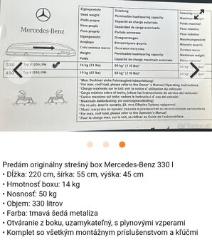 Strešný box MB+ strešný nosič - 10