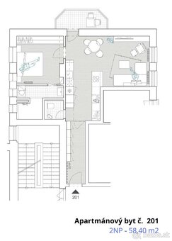 2-izbový byt v historickom centre na Gunduličovej ul - 10