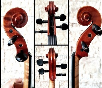 husle 4/4 model Stradivari tiger stripes - 10