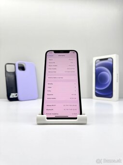 iPhone 12 BLACK NOVÁ BATÉRIA 100% ZDRAVIE+PRÍSLUŠENSTVO - 10