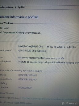 15,6" notebook Fujitsu Lifebook AH530 / 4GB/128GB TOP stav - 10