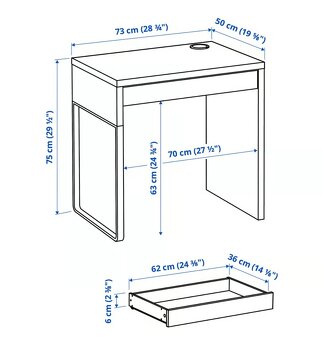 Stôl Ikea Micke - 10