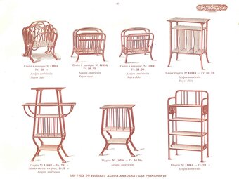 THONET Bank Vienna: Držiak na časopisy a Hojdacie kreslo - 10