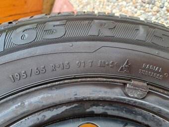 Plechové disky 5x112 R15 57,1 + zimné pneu Semperit 2015 - 10