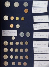 Zbierka mincí - Latinská Amerika, Afrika, Kanada, Vatikán me - 10