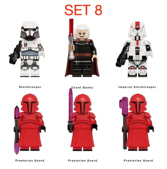 Rôzne figúrky Star Wars 2 (8ks) - typ lego - nové - 10