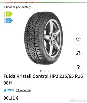 215/65 R16 98H 2024 zimné FULDA - 10