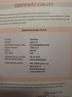 Toyota Auris Touring Sports 1,6l - 10