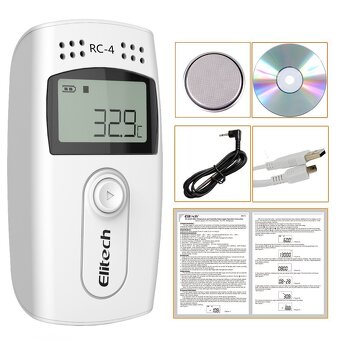 Elitech Teplotný záznamník USB PDF rekordér s dvoma snímačmi - 10