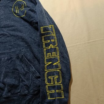 Twenty One Pilots Trench sivá mikina s kapucňou distressed S - 10