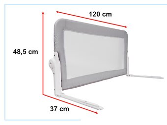 Bezpečnostná zábrana na posteľ 120 cm viac farieb - 10