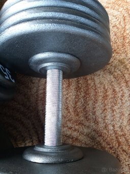 Pevné profi jednoruční činky 2,5 - 100kg - 10